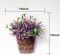 Summer Floral Wildflowers Door Hanging Basket Front Door Wreath Porch Farmhouse Artificial Flowers Home Decor, Hanging Ornament (M)